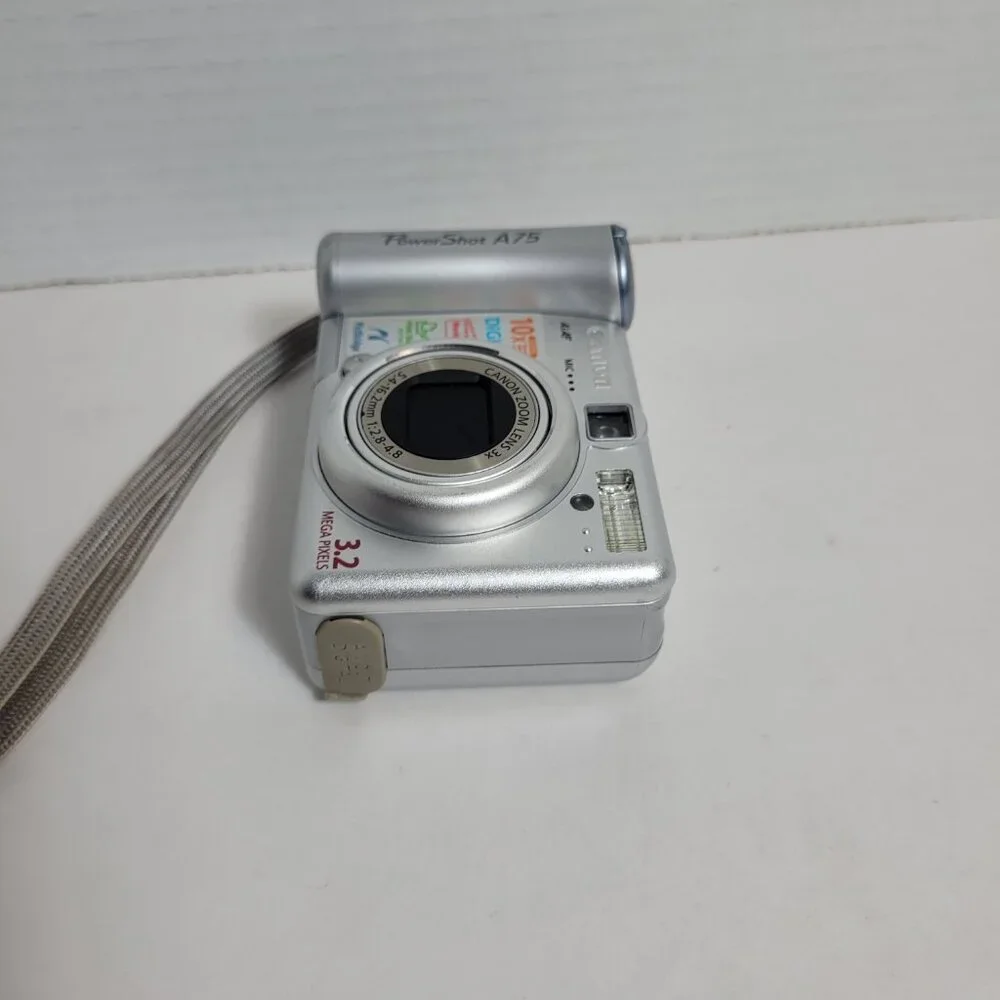 Canon PowerShot A75 Camera 3.2 Mega Pixels PC1202 Screen Issues See Description